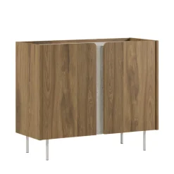 BOXY Buffet 2 portes en bois et métal L100cm