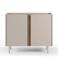 BOXY Buffet 2 portes en bois et métal L100cm