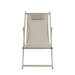 BRISA Lot de 2 chiliennes en aluminium