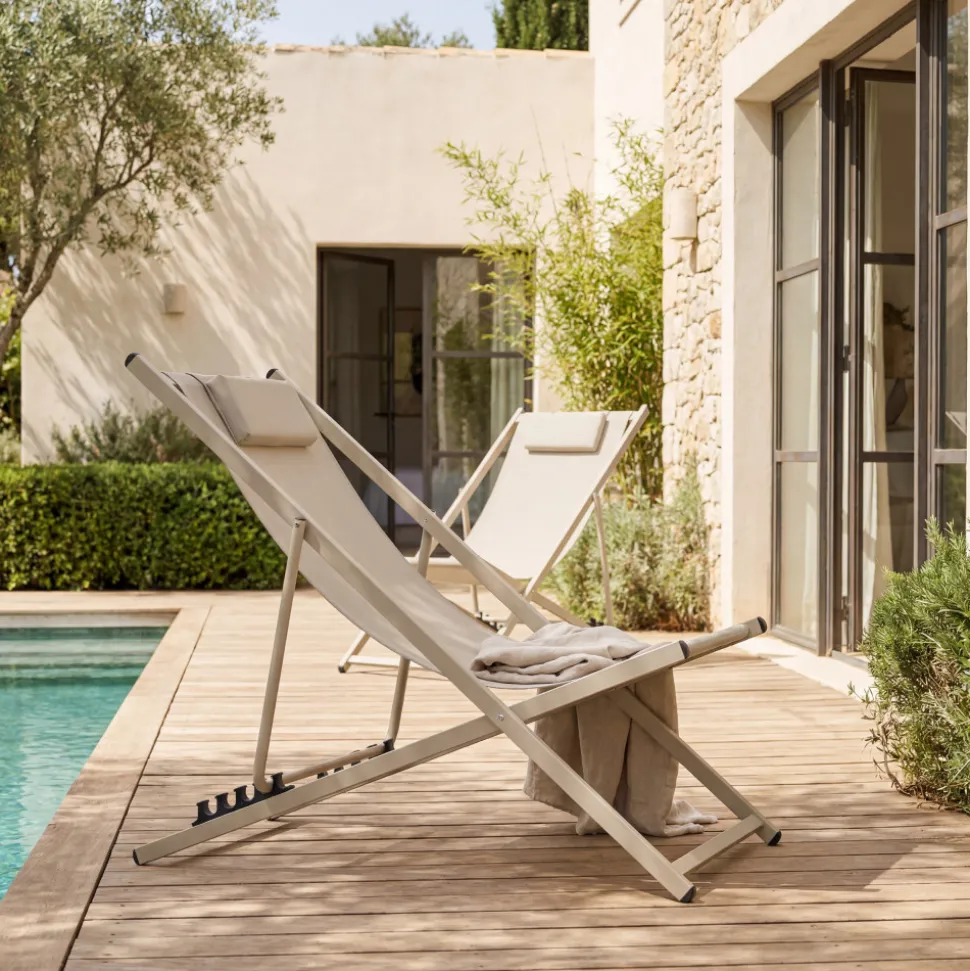 BRISA Lot de 2 chiliennes en aluminium