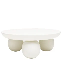 BUNGIN Table basse en bois massif ø90cm