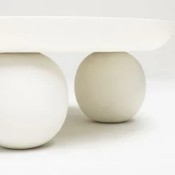 BUNGIN Table basse en bois massif ø90cm