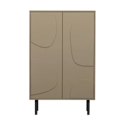 CADIZ Buffet haut 2 portes en bois H135cm