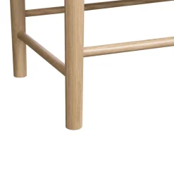 CAHIR Buffet 3 portes en verre trempé et bois L132cm