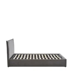 CAMA Lit coffre en velours côtelé 140x190cm