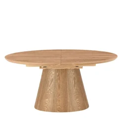 CAMI Table à manger extensible 6 à 8 personnes ovale en bois