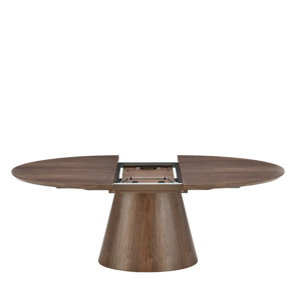 CAMI Table à manger extensible 6 à 8 personnes ovale en bois