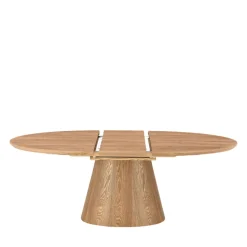 CAMI Table à manger extensible 6 à 8 personnes ovale en bois