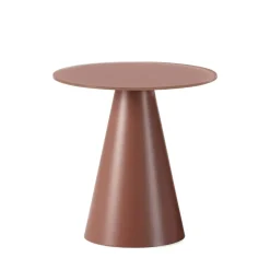CELESTE Table d'appoint ronde en verre trempé et métal ø45cm