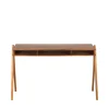 COMPARTMENT Bureau en bois 3 niches L120cm