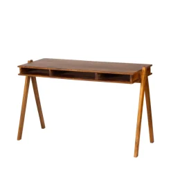 COMPARTMENT Bureau en bois 3 niches L120cm