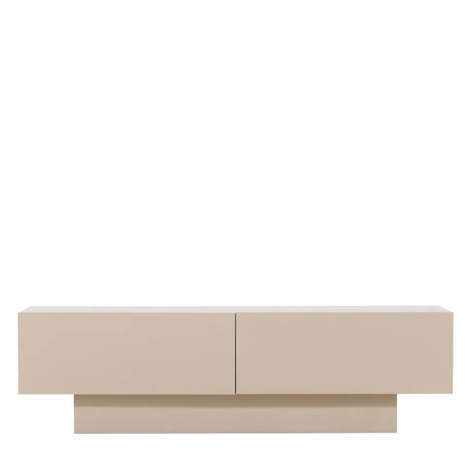 CUENCA Meuble TV 2 portes battantes en bois L160cm
