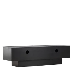 CUENCA Meuble TV 2 portes battantes en bois L160cm