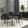 CURVI Lot de 2 chaises en plastique et métal
