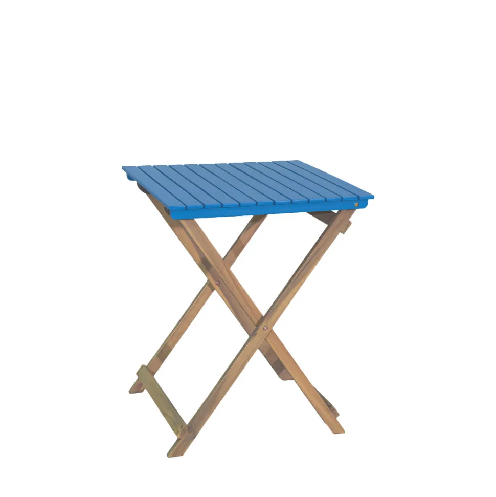 DANA Set bistrot pliant de jardin 2 personnes en bois