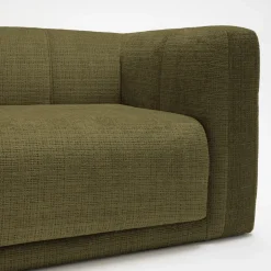 DANAE Canapé convertible 4 places en tissu chenille