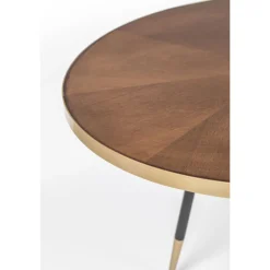 DENISE Table à manger 6 personnes en bois et métal