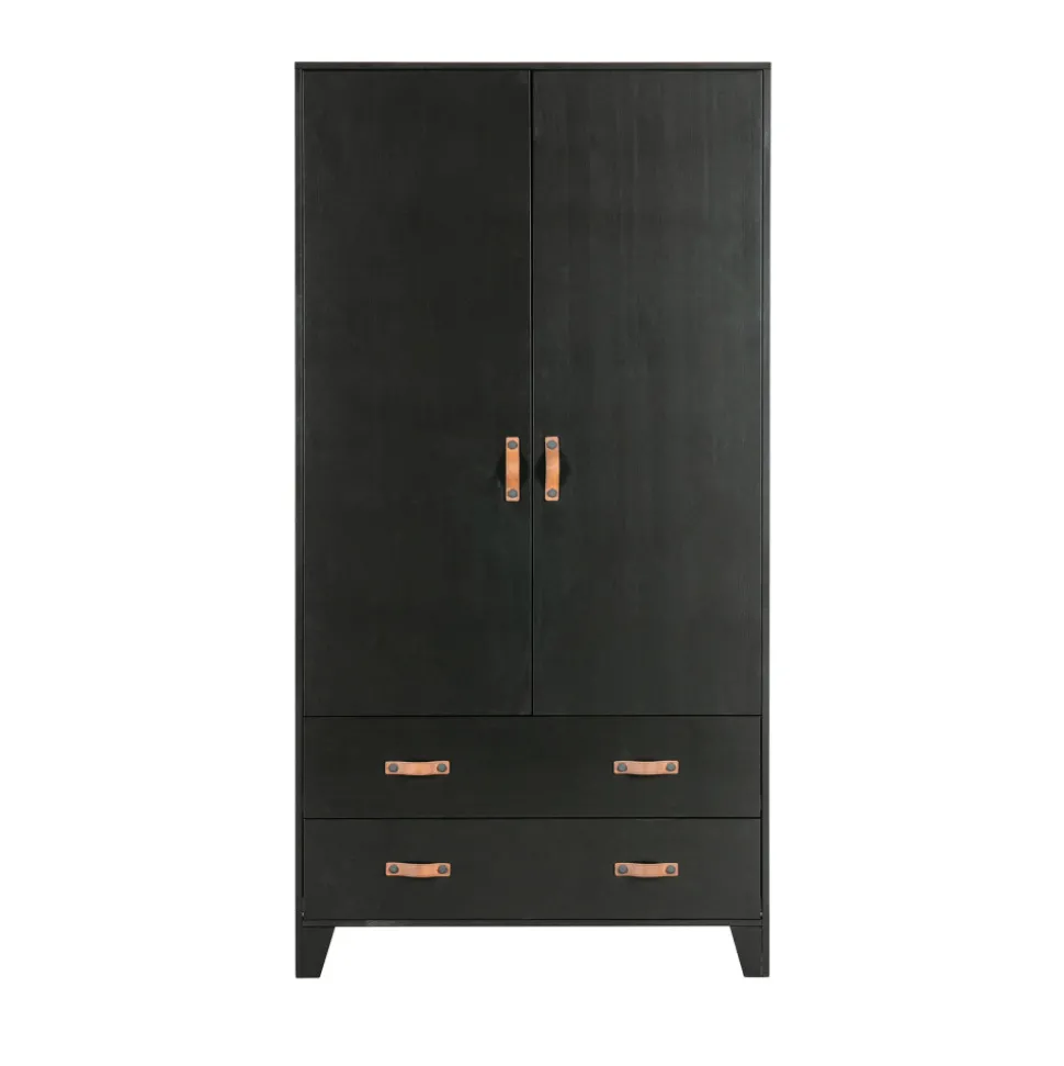 DIAN Armoire vestiaire pour enfant 2 portes 2 tiroirs