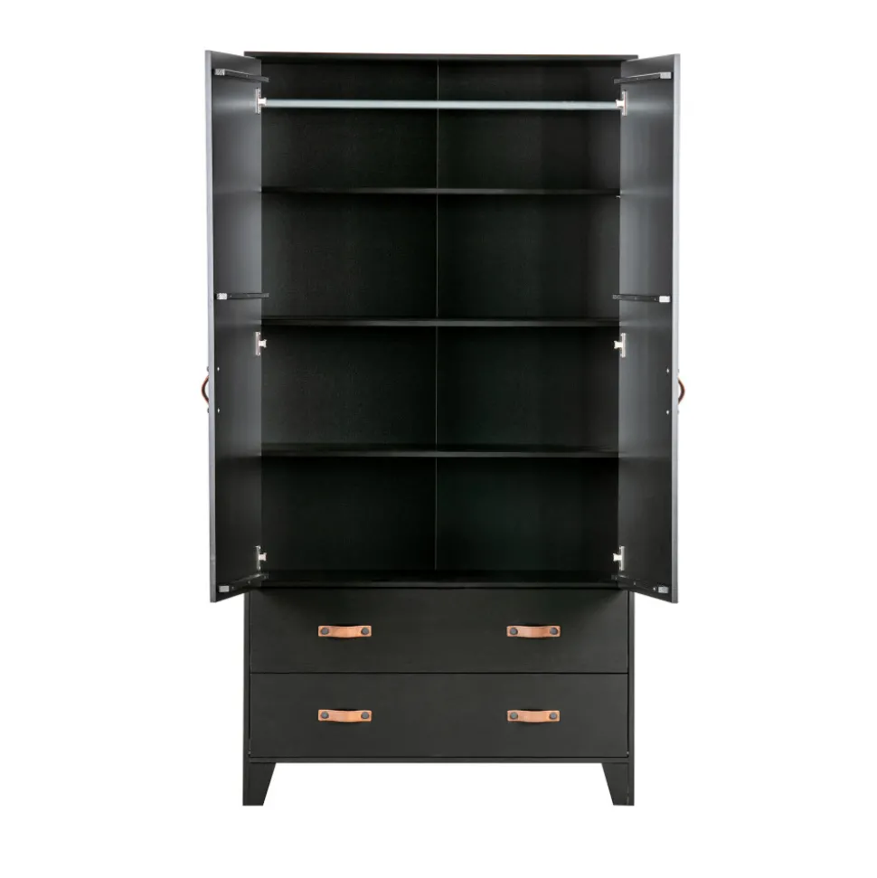 DIAN Armoire vestiaire pour enfant 2 portes 2 tiroirs