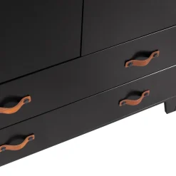 DIAN Armoire vestiaire pour enfant 2 portes 2 tiroirs
