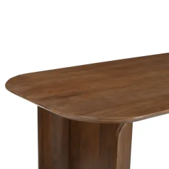 DUMAI Table à manger 8 personnes en bois massif