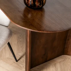 DUMAI Table à manger 8 personnes en bois massif