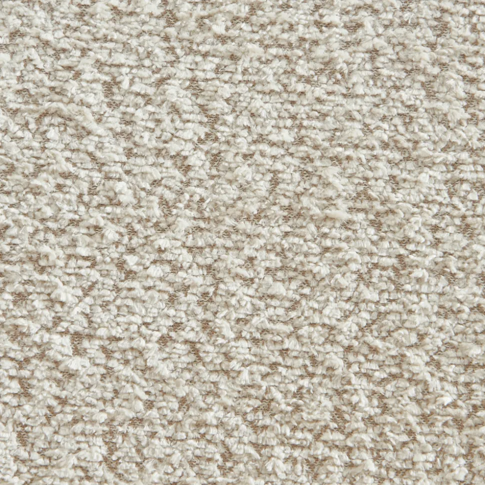 EMA Lot de 2 tabourets de bar en tissu bouclette et métal H66,5cm