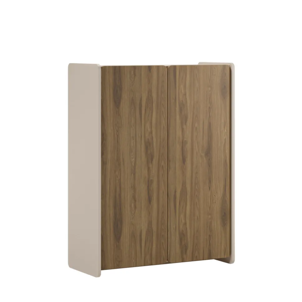 ENARA Buffet haut 2 portes en bois H125cm