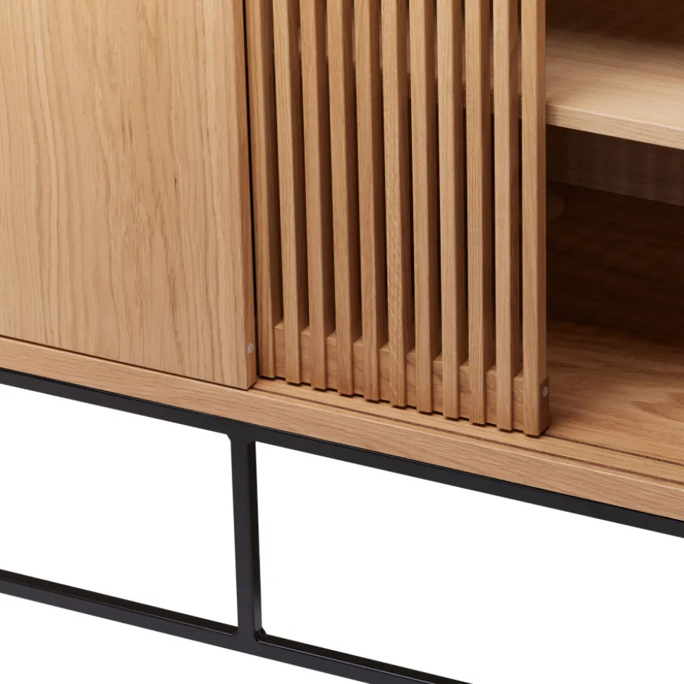ENDE Buffet 4 portes en bois L188cm