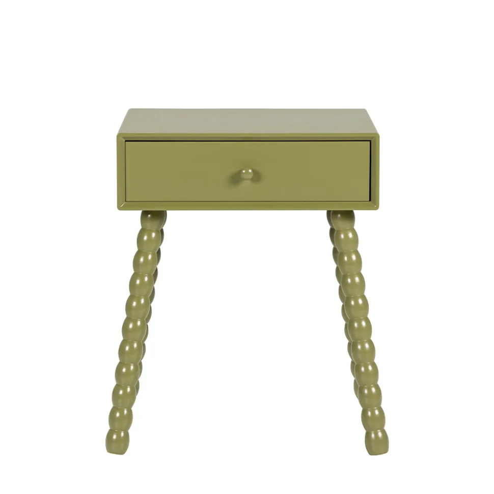 ENKO Table de chevet 1 tiroir en bois