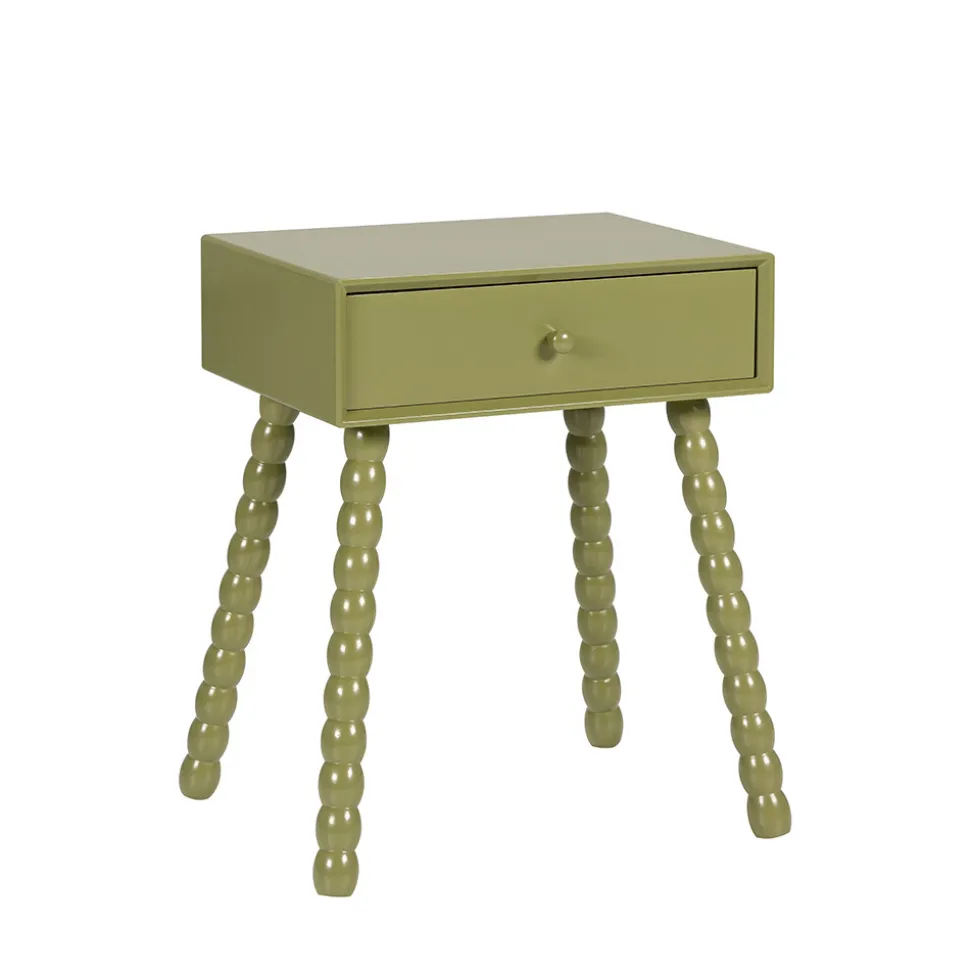 ENKO Table de chevet 1 tiroir en bois