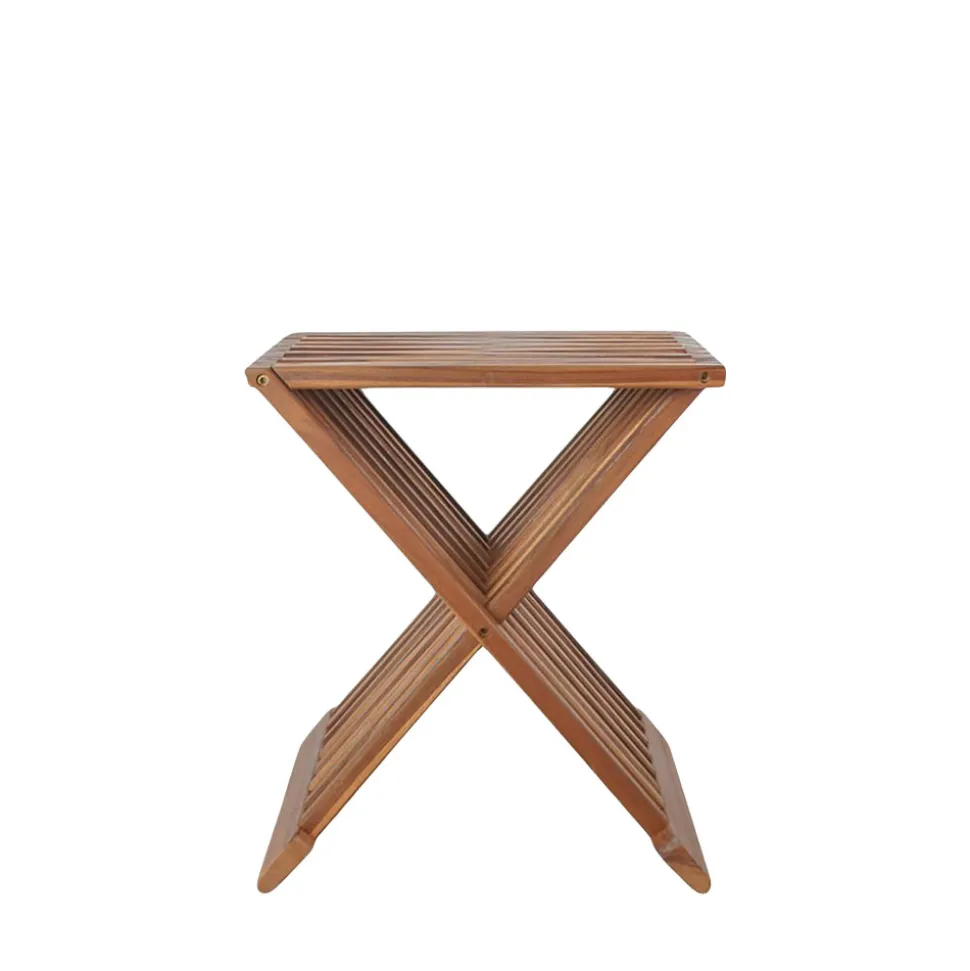 ERTO Tabouret en teck H45cm