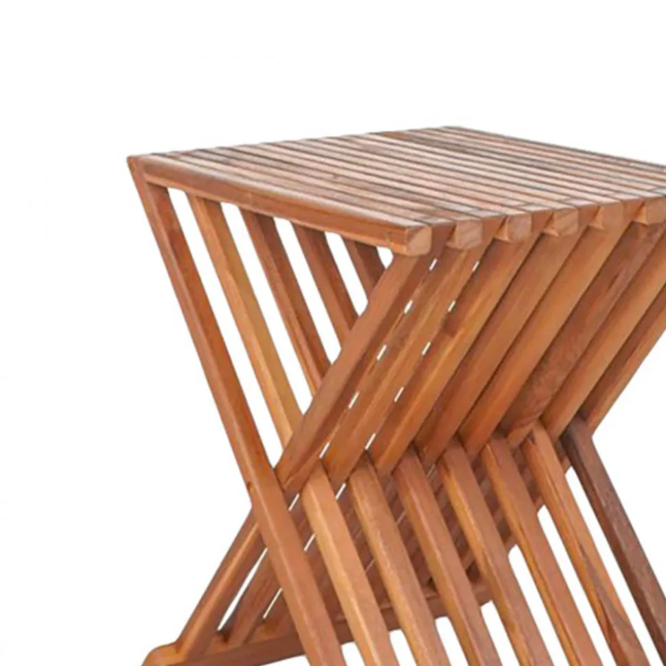 ERTO Tabouret en teck H45cm