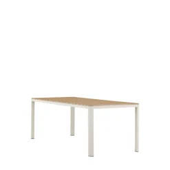 ETNA Table à manger de jardin 8 personnes en aluminium