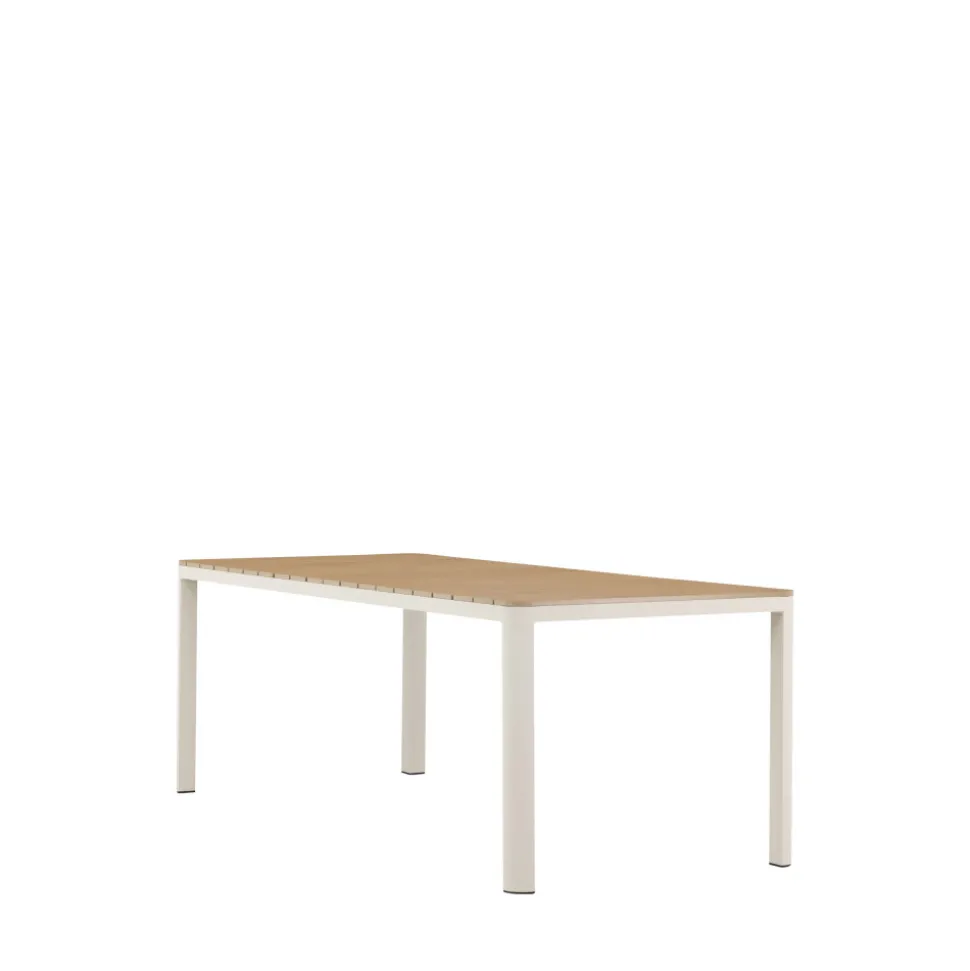 ETNA Table à manger de jardin 8 personnes en aluminium