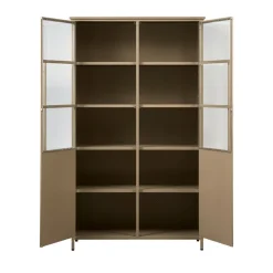 EXHIBIT Vitrine 2 portes en métal H170cm