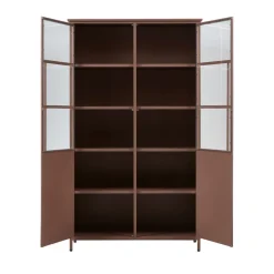 EXHIBIT Vitrine 2 portes en métal H170cm