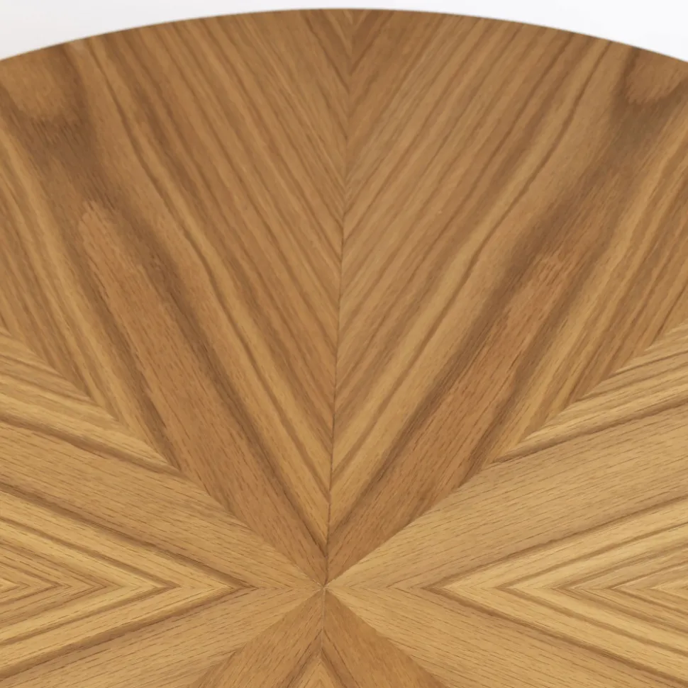 FABIO Table basse d'appoint ronde en bois ø80cm