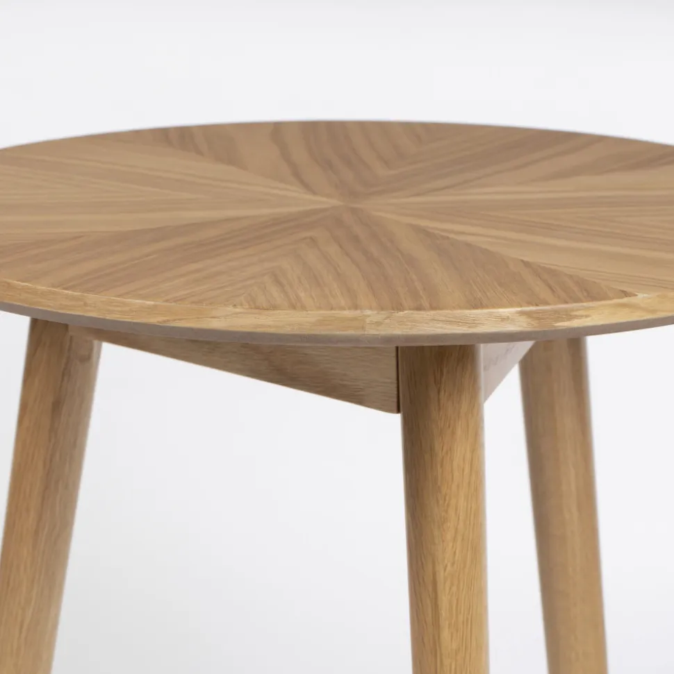 FABIO Table d'appoint ronde en bois ø50cm
