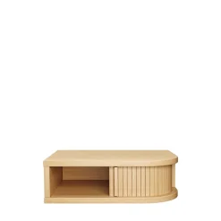 FARSTA TAMBOUR Table de chevet murale en bois