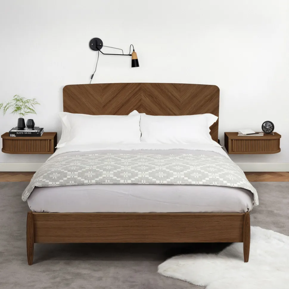 FARSTA TAMBOUR Table de chevet murale en bois