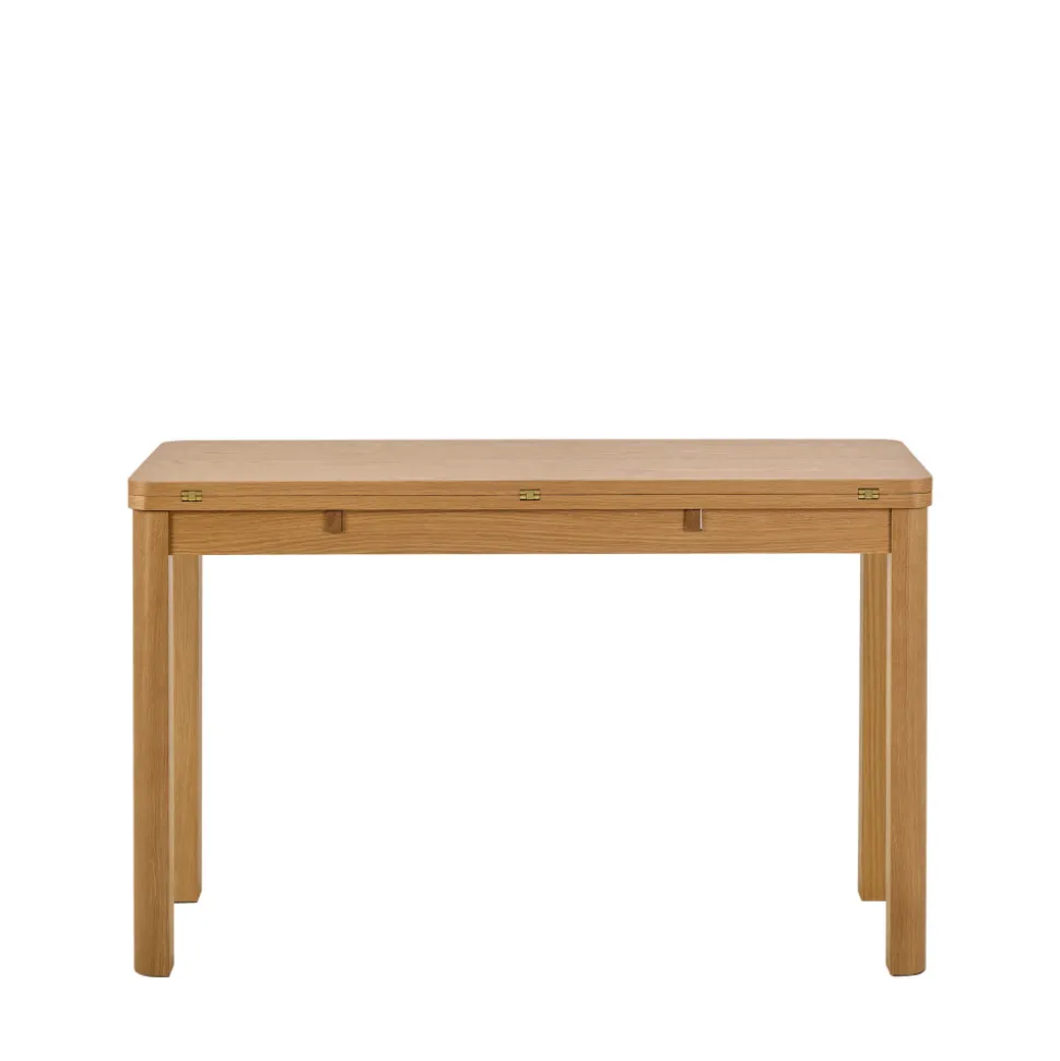 FIKA Table à manger extensible 2 à 4 personnes en bois 120x45-90cm
