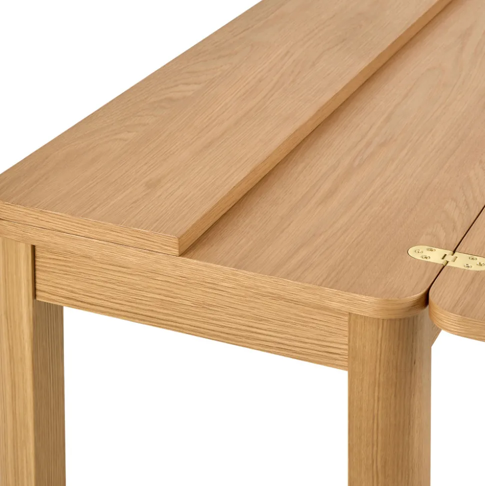 FIKA Table à manger extensible 2 à 4 personnes en bois 120x45-90cm