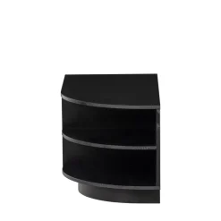 FINCA Meuble TV 2 tiroirs en bois L78cm