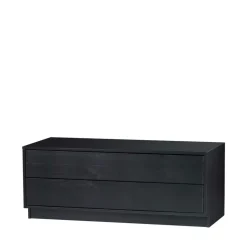 FINCA Meuble TV en bois massif de pin L100cm