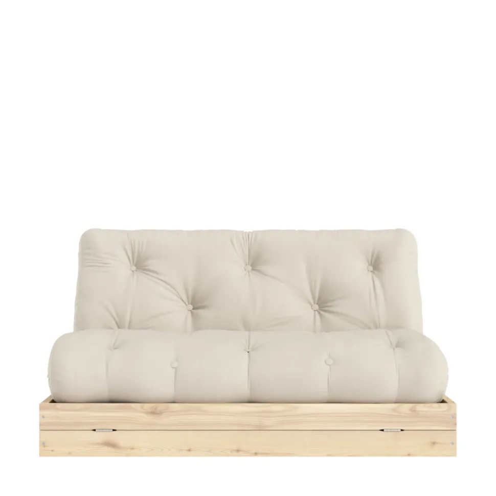 FLIP Canapé convertible 2,5 places en tissu et bois