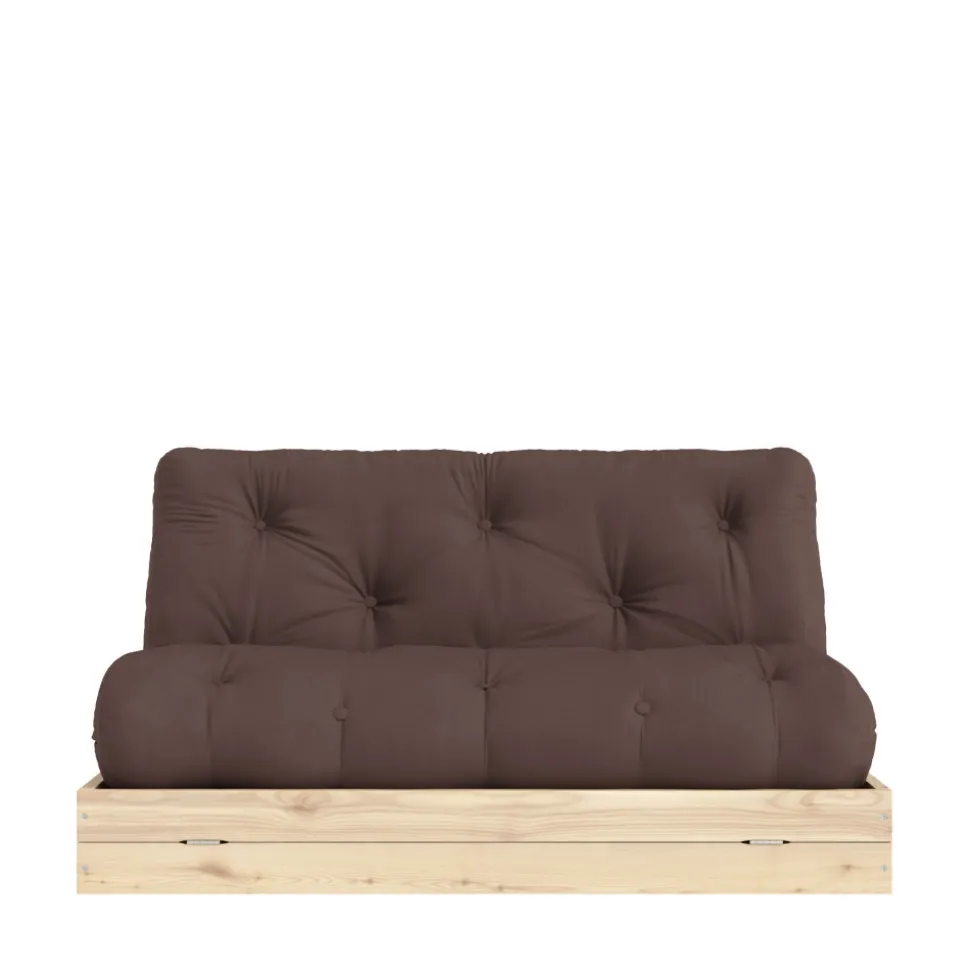 FLIP Canapé convertible 2,5 places en tissu et bois