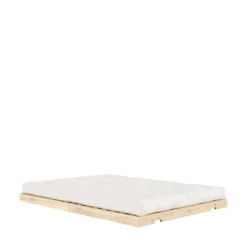 FLIP Canapé convertible 2,5 places en tissu et bois