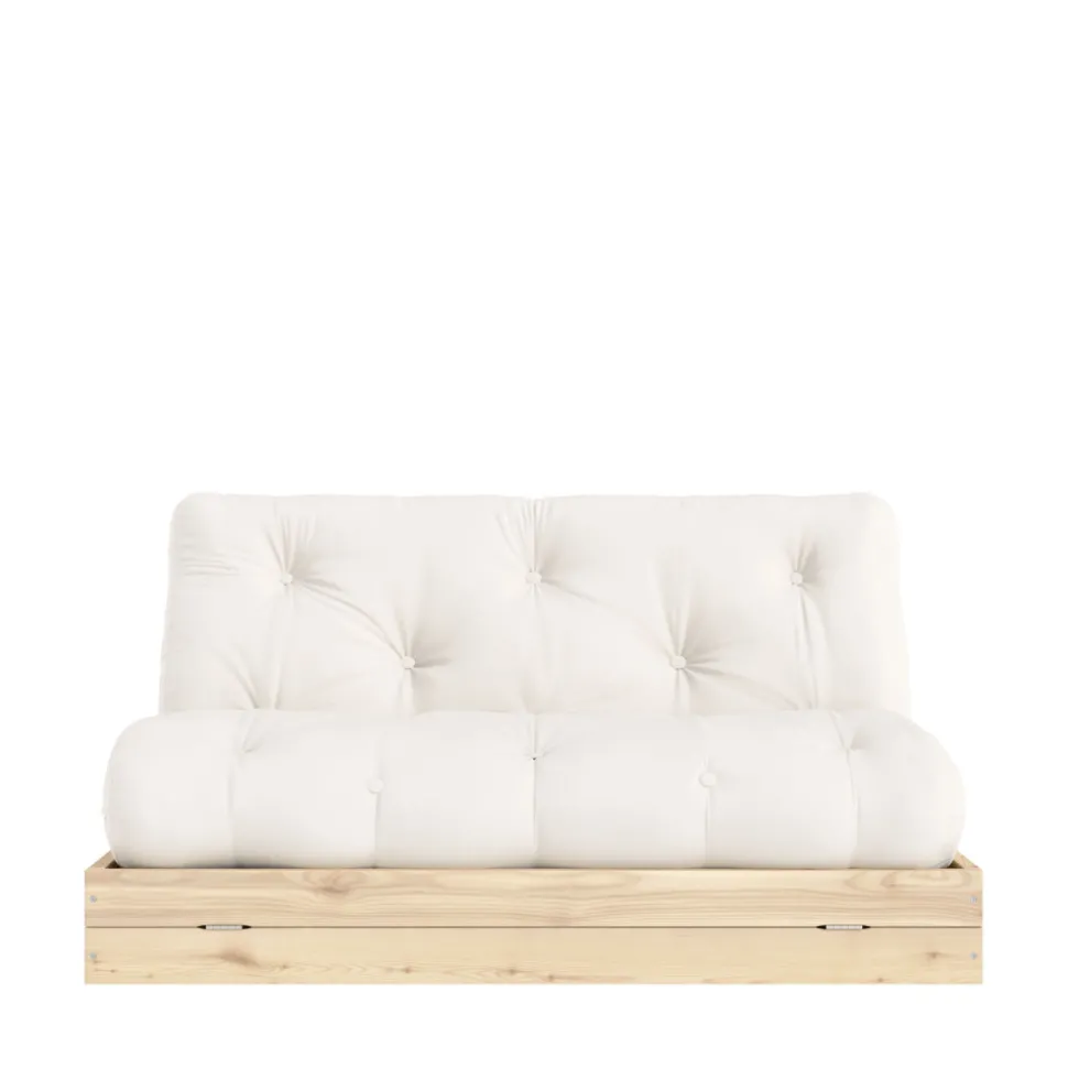 FLIP Canapé convertible 2,5 places en tissu et bois