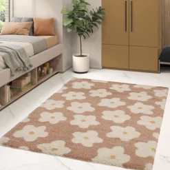 FLORA I Tapis contemporain à motif floral